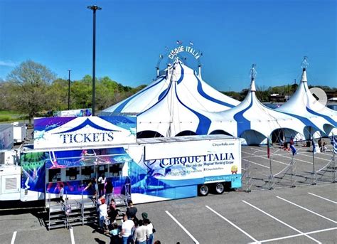 cirque italia brings  circus  quaker bridge mall parking lot