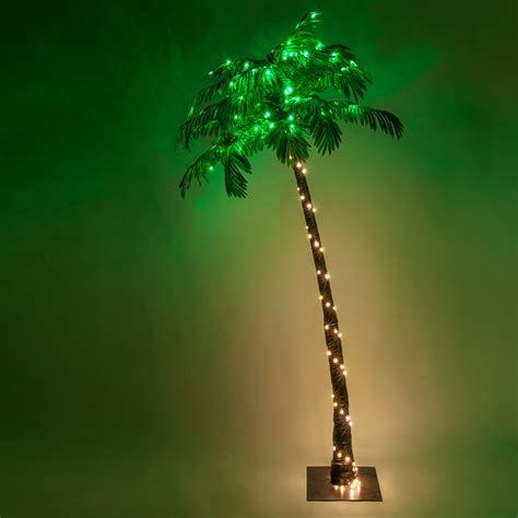 wintergreen lighting multi function lighted palm tree   led lights remote control