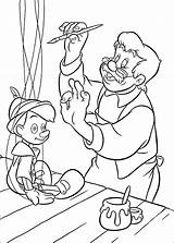Pinocchio Coloring Pages Books sketch template