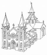 Kerken Chiese Kirchen Kleurplaten Kleurplaat Churches Animaatjes Edifici Religione Pagina Malvorlage Cliccate Scheda sketch template
