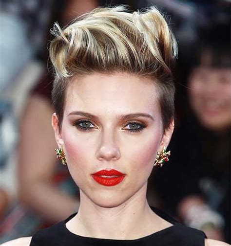 Sexy woman with short hair