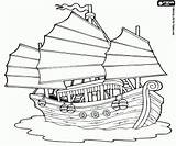 Oceania Schip Junk Kleurplaten Jonk Nave Japones Risultati Junco Oncoloring sketch template