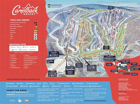 trail maps camelback ski resort