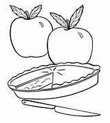 Pie Apple Coloring Pages Cutie Drawing Printable Logo Slice Simple Color Getcolorings Template Cartoon Fresh sketch template