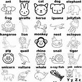 Coloring Pages Alphabet Animals Printable Print Animal Colouring Printables Color Kids Happy Sure Check Children Madewithhappy Things sketch template