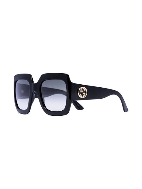 Gucci Eyewear Square Frame Gg Acetate Sunglasses Farfetch