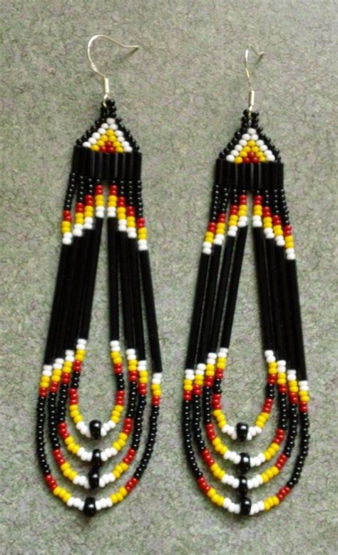 native american beading patterns earrings david santangelos coloring