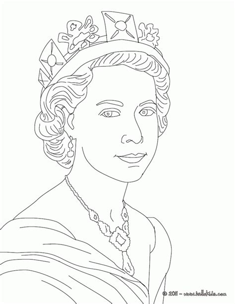 queen elizabeth ii colouring page coloring pages coloring home