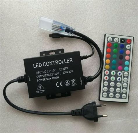 key ir remote rgb led controller dimmer   plug eu plug  shipping  rgb