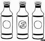 Coloring Bottles Water Drinks Three Bottle Clipart 253px 42kb sketch template