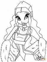 Winx Club Layla Coloring Pages Drawing Categories sketch template