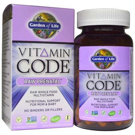 garden  life vitamin code raw prenatal  vegetarian capsules  iherb