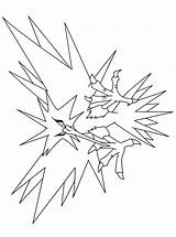 Zapdos Kleurplaten Picgifs Malvorlagen Kleurplaat Coloriages Coloringhome Malvorlage Animaatjes Legendare sketch template