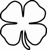 Shamrock Outline Printable Clip Cliparts Clipart Computer Designs Use sketch template