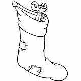 Coloring Christmas Pages Socks Color Stocking Para Coloringpages1001 Calcetines sketch template