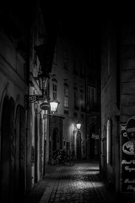 dark streets in prague photograph by jonas lechner