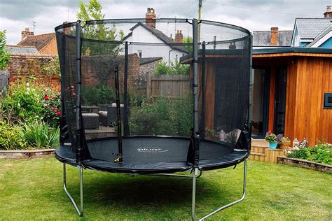 giant trampoline today youll  jumping  joy   time real homes