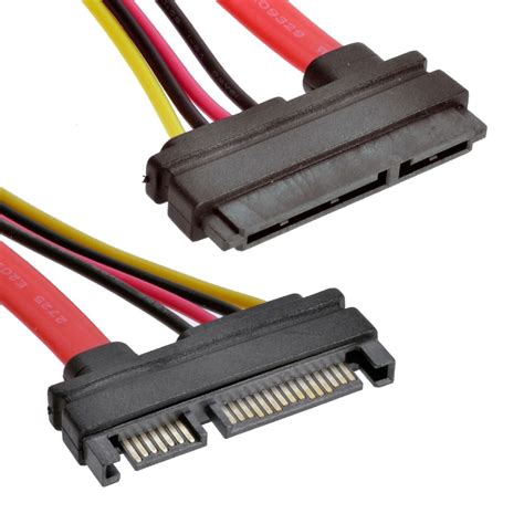 pin   male  female serial ata sata data power combo extension cable ebay