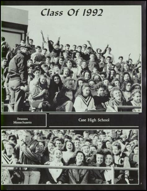 Explore 1992 Case High School Yearbook Swansea Ma