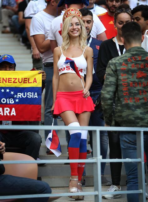 world cup 2018 russia s sexiest fan natalya nemchinova vows to strip naked for team if they