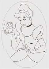 Cinderella Coloring Pages Printable Princess Filminspector Disney sketch template