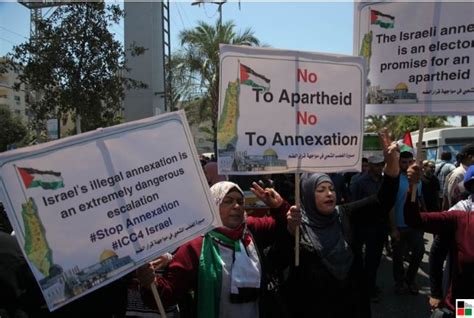 ‘the Deal Of Shame Thousands In Gaza Protest Against Annexation Urge