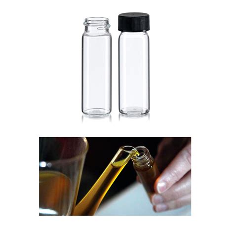 pc clear glass sample bottle test tube small bottles vials storage