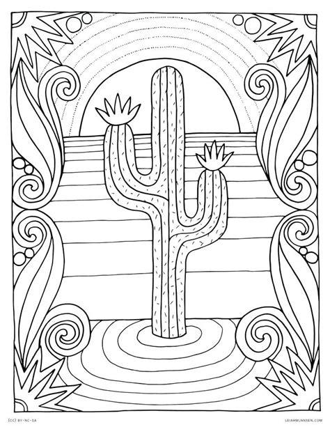 desert plants coloring pages  getcoloringscom  printable