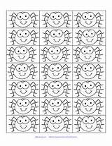 Alphabet Spiders Letters Choose Board sketch template