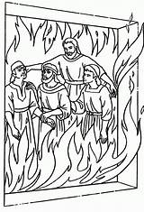 Bible Abednego Coloring Shadrach Meshach Furnace Para Horno Fiery Fuego Pages Colorear Daniel El Sadrac Mesac Kids Niños La School sketch template