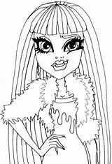 Abbey Coloring Bominable Pages Monster High Drawing Categories sketch template