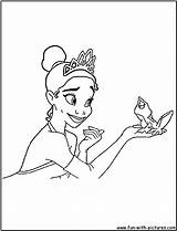 Coloring Tiana Pages Disneyprincess Princess Disney Fun Printable sketch template