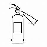 Extinguisher Pemadam Putih Pngtree Kebakaran sketch template