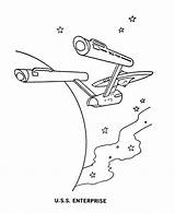 Enterprise Starship Coloriages Coloriage Bluebonkers sketch template