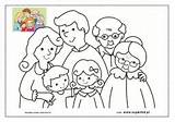 Rodzina Kolorowanki Moja Rodziny Superkid sketch template