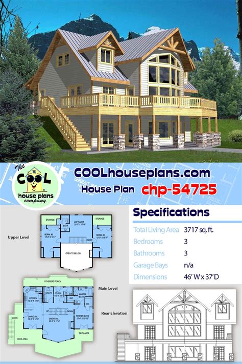 coastal style house plan    bed  bath sloping lot house plan coastal house plans