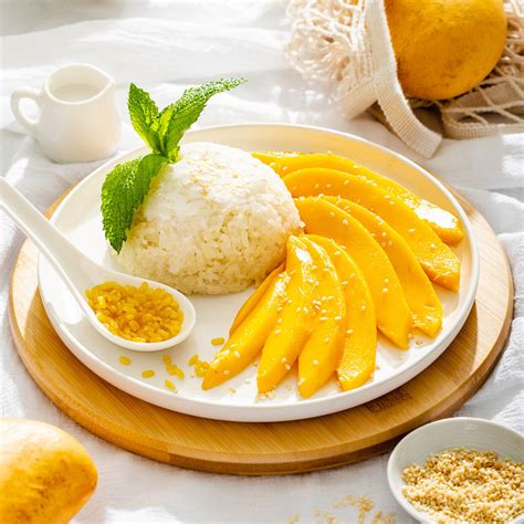 thai mango sticky rice takes  eggs