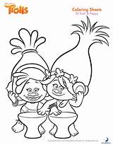 Trolls Coloring Pages Printable Party Color Vibrant Especially Entire Colors Any Week Fun Their sketch template