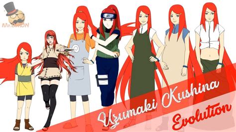 Naruto Characters Uzumaki Kushina Evolution Youtube