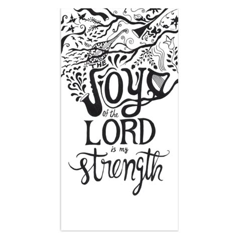 art print  joy   lord   strength nehemiah