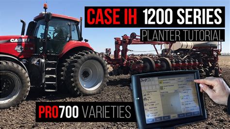 case ih  series planter pro  monitor varieties red power team youtube