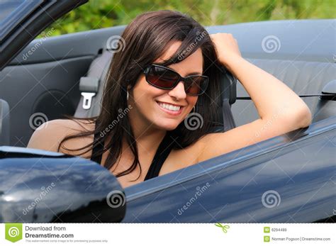 Sports Car Girl Stock Image Image Of Long Motorist Muscle 6294489
