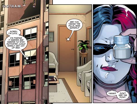 harley quinn gets treated by her psychiatrist injustice