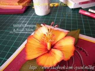 hibiscus paper flower tutorial minh handmade