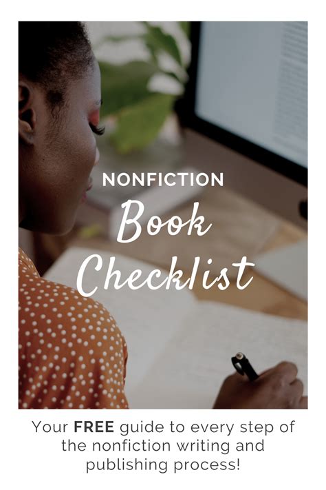 nonfiction book checklist nonfiction writing nonfiction books
