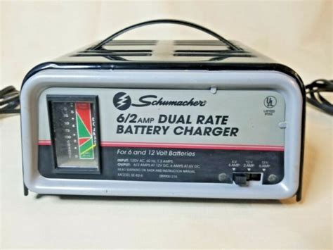 schumacher se   manual battery charger dual rate   amp works  sale  ebay