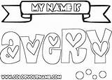 Coloring Name Pages Make Own Print Printable Drawing Color Illusion Getcolorings Getdrawings Popular Colorings sketch template