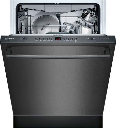 bosch  series  top control built  dishwasher black stainless steel  pacific sales