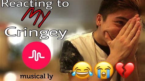 Reacting To My Old Musicallys Reaction Cringey Youtube