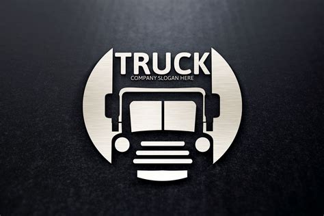 truck transport logo logo templates  creative market